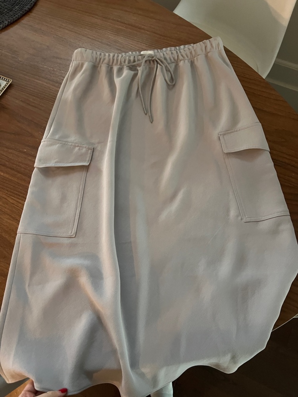 Wilfred Cargo Skirt in Light Taupe